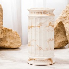 Sütün Vazo, Dekoratif El Yapımı Eşsiz Vazo, Antik Roma Desing