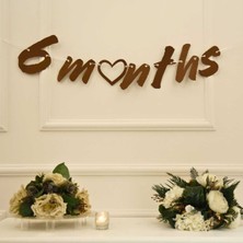 Ata Parti Dünyası "6 Months" Yazılı Yarım Yaş Doğum Günü Parti Yazısı