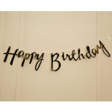 Ata Parti Dünyası "happy Bırthday" Yazılı Doğum Günü Parti Yazısı