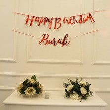 Ata Parti Dünyası Kişiye Özel "happy Bırthday" Yazılı "isimli" Doğum Günü Parti Yazısı
