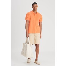 Lee Regular Fit Polo Yaka Turuncu Erkek T-Shirt L211810700