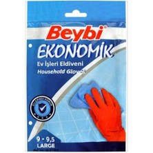 Beybi Ekonomik Temizlik Eldiveni 3 (Paket) M-L