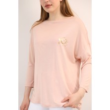 Fibula Moda Bayan Yarım Kol Bluz