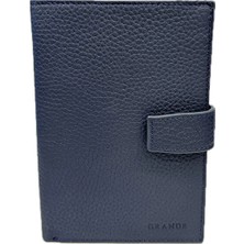 Louisiana Polo Grande Hakiki Deri Kadın Cüzdan Lacivert 2462