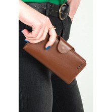 Grande Hakiki Deri Unısex Cüzdan Taba 2644