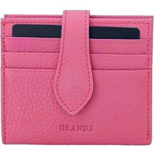 Louisiana Polo Grande Hakiki Deri Kartlık Fuşya 800