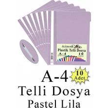 Artlantis Telli Dosya Plastik A4 10 Lu 1 Paket Poşet Dosyalara Uyumlu Ekonomik  Şeffaf Kapak Telli Dosya Okul Büro Ofis