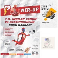 Nartest Yayınevi 8.sınıf Inkılap Power-Up Soru BANKASI+ZİHİNDENEME-NT-1128