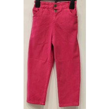 Jeliboom Kids Wear Kurdela Desenli Ekru Üst ve Fuşya Pantolonlu Kız Çocuk Takım