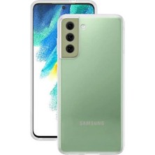 Samsung Galaxy S21 Fe Uyumlu Şeffaf Tıpalı Kamera Çıkıntılı Kılıf