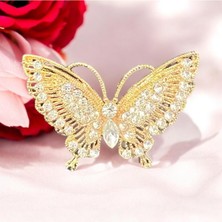 Sıfır312 Zirkonyum Taşlı Broş, Yaka Iğnesi, Şal, Eşarp, Türban ve Tesettür Iğnesi, Çanta Süsü