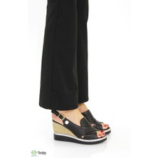 Mammamia Kadın  Deri Dolgu Topuk Klasık Günlük Sandalet M25/YS-COCO