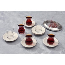 Suzanne Platin 6 Kişilik Çay Takımı