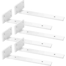 HomeArt Nepa 6'lı Beyaz Metal Raf Ayağı 20 cm