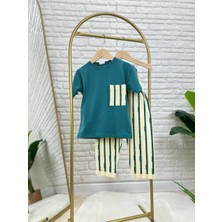 Tiny Style Kids Erkek Çocuk Cep Detaylı Tshirt ve Şort Takım 4-5 Yaş