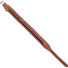 Atik Camp Savage Hakiki Deri Çift Tarafı Açık Fişeklik Kahve 16 CL. (YT-017)