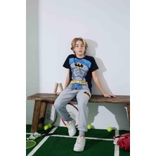 Erkek Çocuk Kısa Kol Penye Pijama Takımı 3984-85S