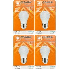 (4 adet) Osaka 7W (50W) Sarı IŞIK E27 DUYLU (Kalın Duy) LED Mini Ampul