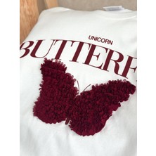 Tiny Style Kids Kız Çocuk 3D Kelebek Detaylı Tshirt ve Tayt Alt Üst Takımı 2-3 Yaş