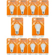 (10 adet) Osaka 7W (50W) Sarı IŞIK E27 DUYLU (Kalın Duy) LED Mini Ampul