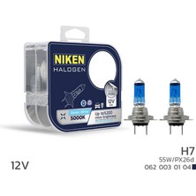 Niken 12V H7 55W Beyaz Işik Ampul PX26D 5000K 11
