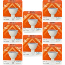 (8 adet) Osaka 7W (50W) Beyaz Işık (6500K) G4 DUYLU (Iğne Bacak) LED Çanak Ampul