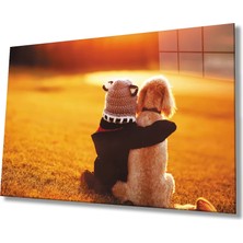 Marsilyan- Çocuk ve Köpek Cam Tablo
