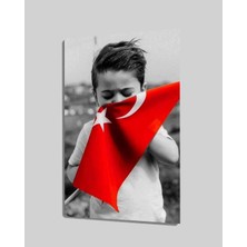 Marsilyan- Bayrak ve Çocuk Cam Tablo