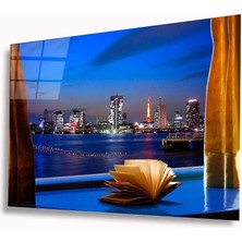 Marsilyan- Şehir Manzaralı Cam Tablo