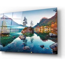 Marsilyan- Göl ve Şehir Cam Tablo