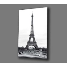 Marsilyan- Siyah Beyaz  Eyfel Kulesi Tablo