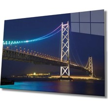 Marsilyan- Şehir Köprü Manzaralı Cam Tablo Bridge City View