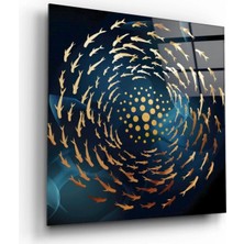 Marsilyan- Balıkların Girdabı Cam Tablo