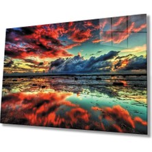 Marsilyan- Gün Batımı Manzarası Cam Tablo