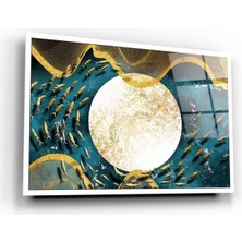 Marsilyan- Gold Desenler Cam Tablo