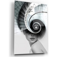 Marsilyan- Kadın Silüeti Cam Tablo