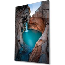 Marsilyan- Doğa Şelale  Cam Tablo, Nature Waterfall