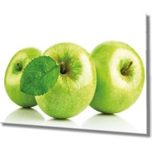 Marsilyan- Yeşil Elmalar Cam Tablo Green Apple