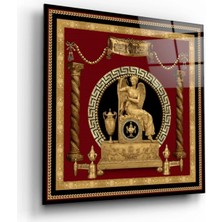 Marsilyan- Antik Desenler Cam Tablo