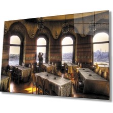 Marsilyan- Galata Kulesi Içinden Istanbul  Manzaralı   Cam Tablo