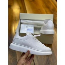 Klasik Deri Siyah Unisex Ayakkabı Alexander Mcqueen Ithal