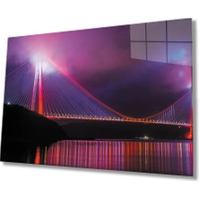 Marsilyan- Istanbul Boğaz Köprüsü  Cam Tablo