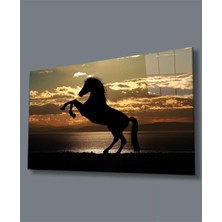 Marsilyan- At Manzarası Cam Tablo