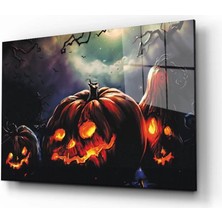 Marsilyan- Işıklı Bal Kabağı Noel Cam Tablo