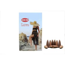 Hem Love 2 Paket Toplam 20 Adet Geri Akış Konik Tütsü