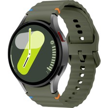 Novatis Samsung Galaxy Watch 4/5/6/7/fe/40/40/44 Classic 42/43/46/47MM Uyumlu Kordon Terleme Yaptırmaz Silikon