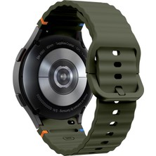 Novatis Samsung Galaxy Watch 4/5/6/7/fe/40/40/44 Classic 42/43/46/47MM Uyumlu Kordon Terleme Yaptırmaz Silikon