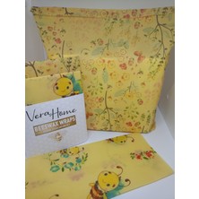 Verafood Balmumu Beeswax Saklama Bezi 2'li Set (Büyük Kese 40*35 ve BEZ30*30)