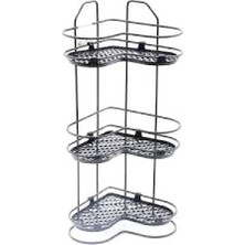 Zarif 3 Katlı Köşelik Siyah Beyaz (4887)