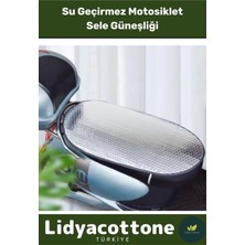Motosiklet Sele Koruma Güneşliği 60 cm x 35 cm Lastikli Alüminyum Isı Yalıtımlı Hafif Su Geçirmez